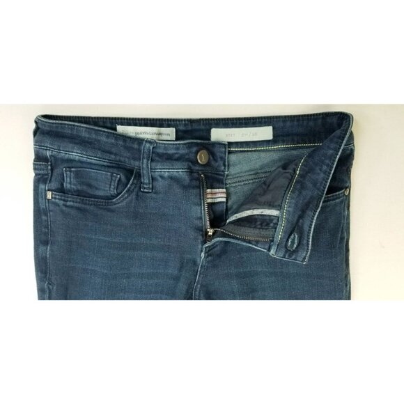 Pilcro And The Letter Press Size 28X28 Women's STET Blue Denim Jeans Back Logo - Picture 7 of 12